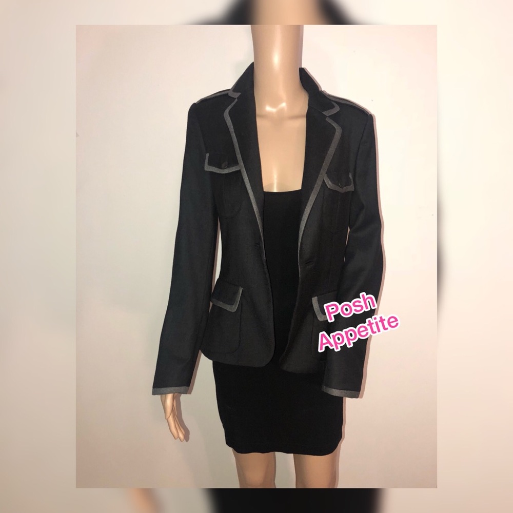 Rag & Bone Contrast Piping Blazer